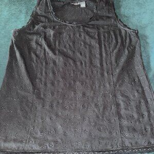 Black Paisley Tank Top
